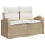 124cm Wide Patio Sofa with Cushions
