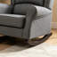 Fauteuil à bascule rembourré de 40 pouces moderne pour des moments de détente à la maison