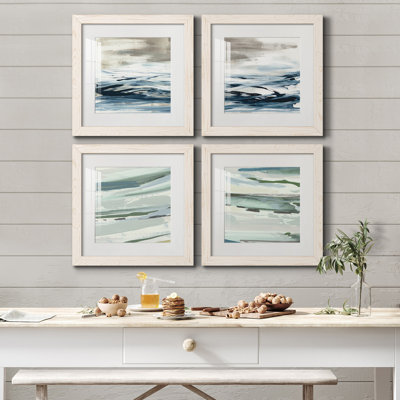 " Tumultuous Indigo I " 4 - Pieces Painting Print