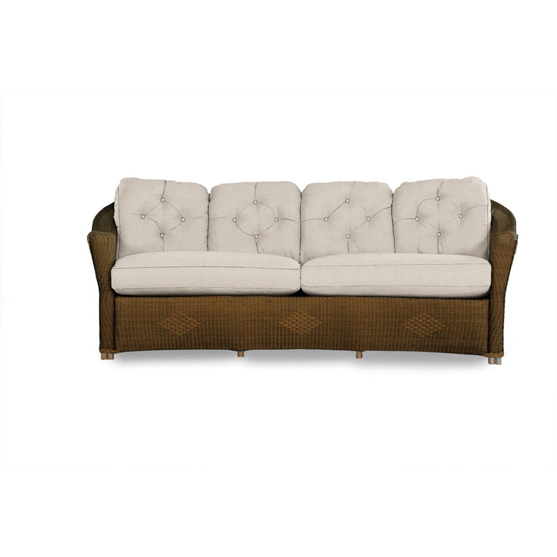 Reflections Outdoor 4 - Seat Patio Sofa, Bright Side Fog, Bark