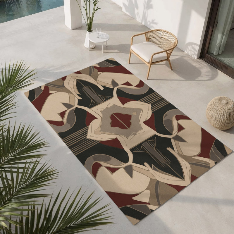 Tapis intérieur et extérieur Legacy Labyrinth, Rectangle 1 pi 6 po x 2 pi 6 po