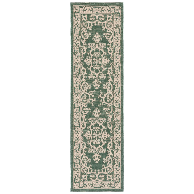 Courtyard Performance Oriental Indoor/Outdoor Area Rug, Runner 2'3" x 8'