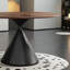 Table ronde en bois massif French French-107547220