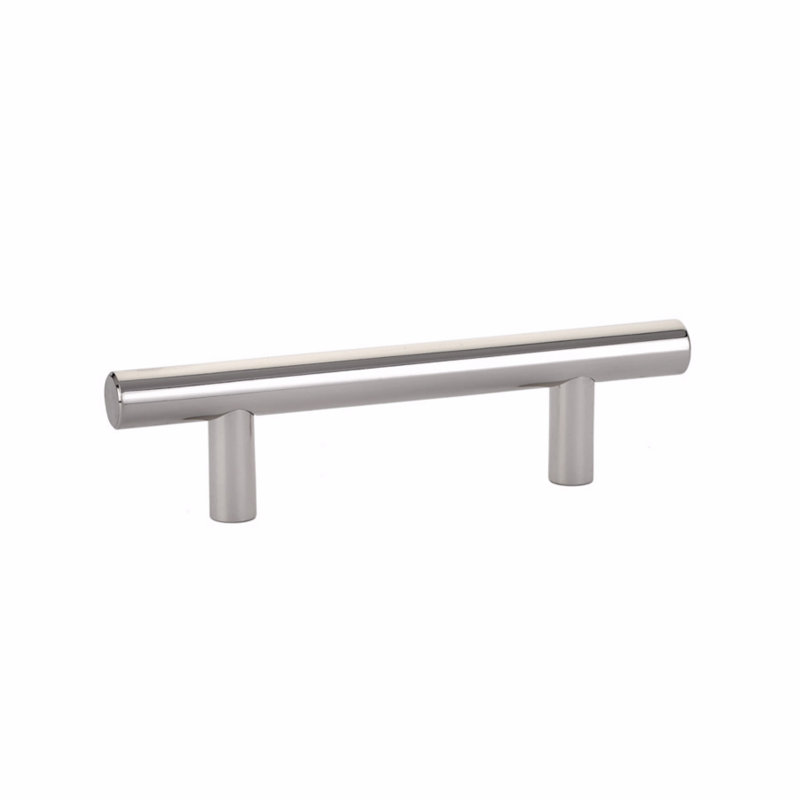 Bar Cabinet Pull, 3", Polished Nickel