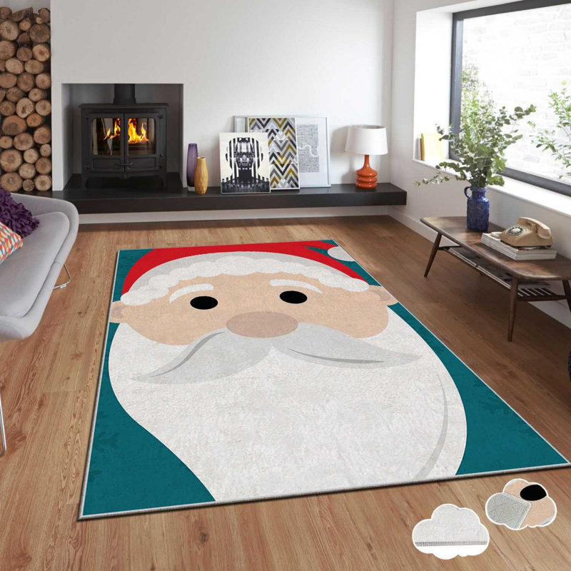 Luxurious Carpet (5.9 x 9.2 ft), 100% Polyester, 740 g/m² | Non-Slip Dot Underside with Laminated Sponge | Easy Clean Velvet Fabric, Digital Printing, 0.08 in Pile Height | Perfect for Living Room & Bedroom Decor