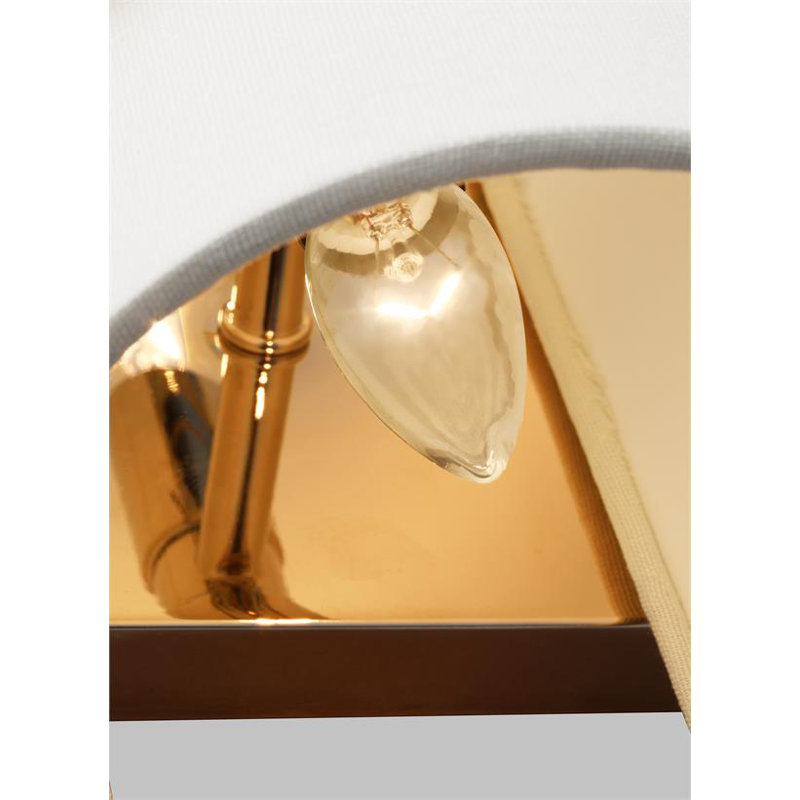 Sawyer 2 - Light Flush Mounted Sconce, Burnished Brass