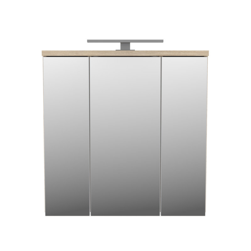 Aceituno Wall Bathroom Cabinet, Sonoma Oak/White Gloss
