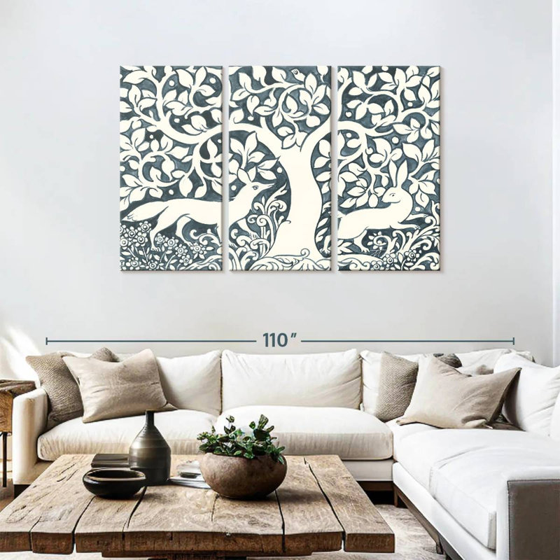 Brampt Forest Life III, 48" H x 74" W