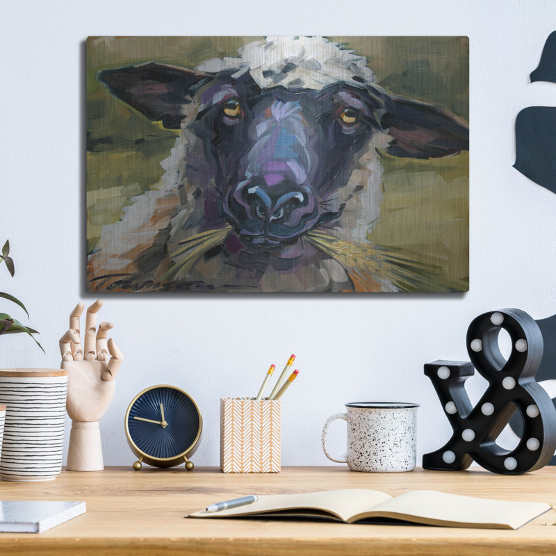 «Bless Ewe» par CR Townsend, H 12 po x l 16 po