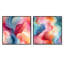 Corah - Ensemble de 2 collages carrés abstraits-101846052-101846053