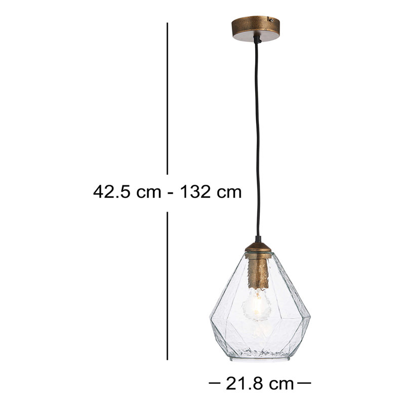 Atoka 1 - Light Gold Single Pendant