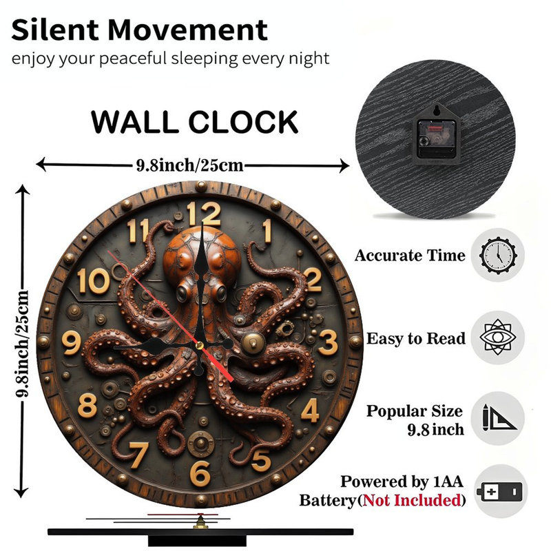 Horloge florale élégante