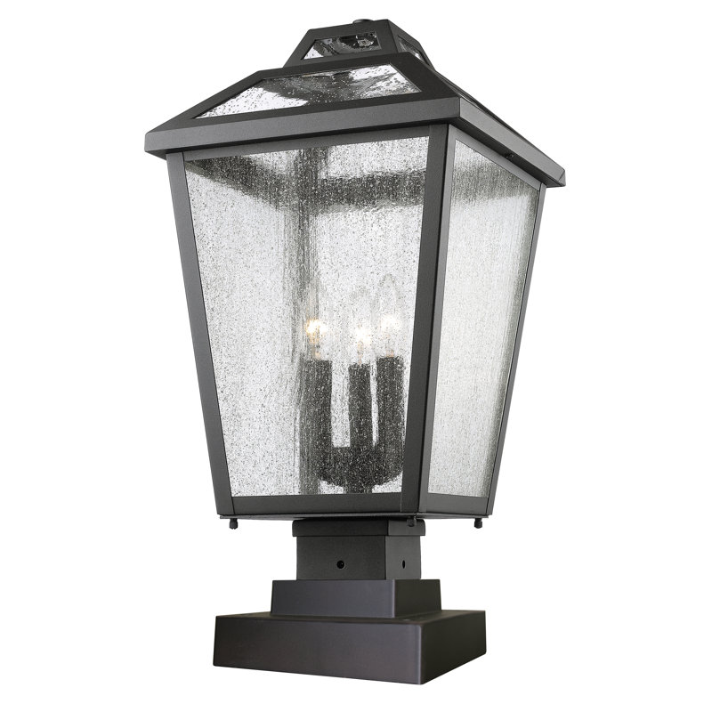 Luminaire suspendu à 3 lumières Saxon, Bronze huilé, H 21,5 po x l 11 po x P 11 po