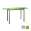 Grafals 135 cm Extendable Rectangular Glass Top Dining Table with Stainless Steel Base-1882811593