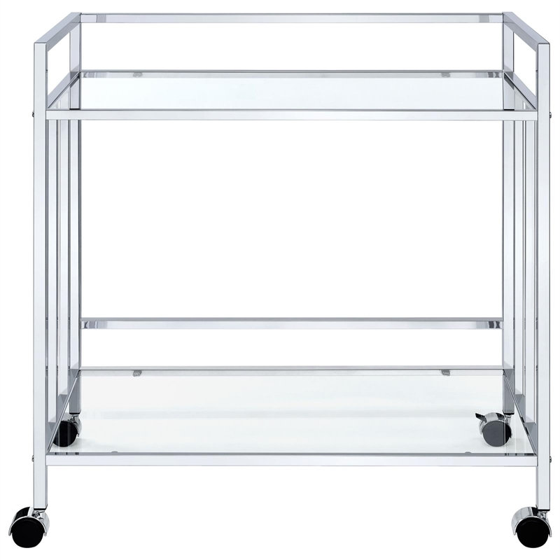 Chariot-bar rectangulaire à 2 niveaux