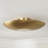 22.5" W x 6" H 1-Light Modern Semi-Flush in Aged Brass with Real Alabaster Diffuser
