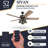 Sivan 52" Ceiling Fan with LED Light-5809232