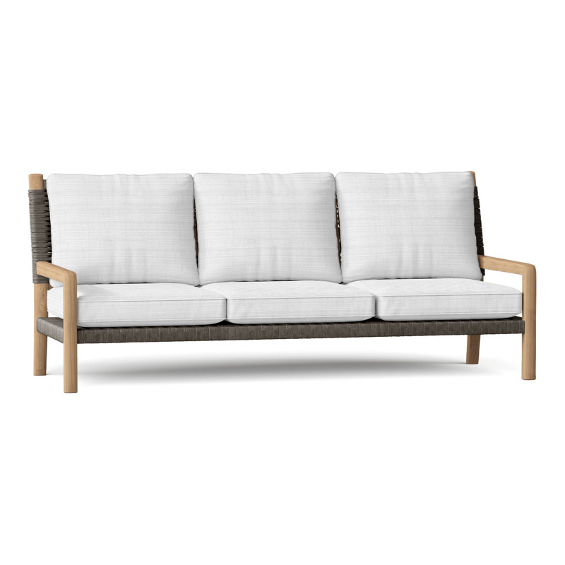 Hudson Outdoor 3 - Seat Patio Sofa, Charcoal Lace, Perigold Ishi Blanca