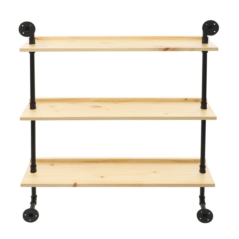 3-Tier Wine Rack, Wall-Mounted Wine Bottle Rack, Yellow