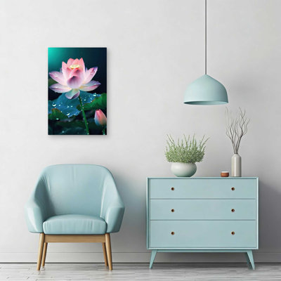 Impression sur toile fleur de lotus zen