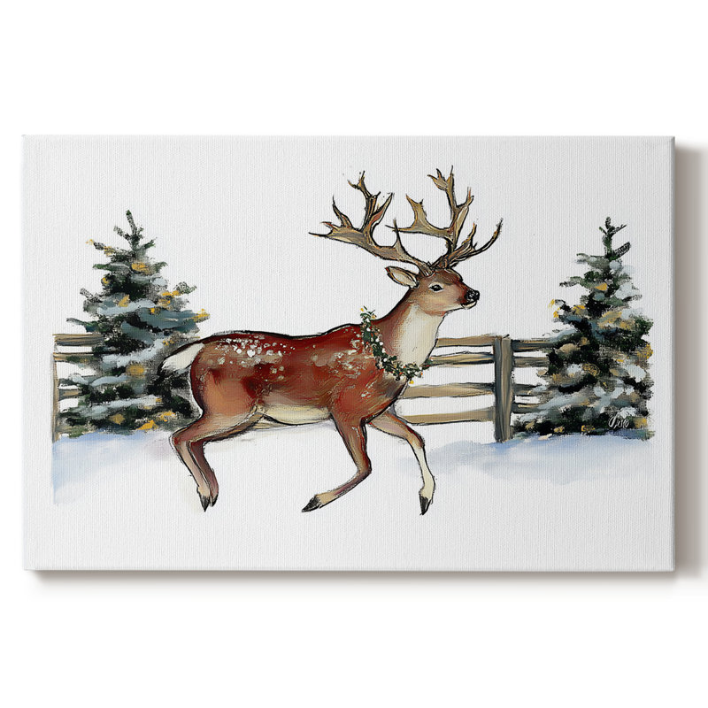 Art des Fêtes de Noël III - Toile tendue avec châssis - Cxxii, H 12 po x l 18 po