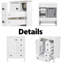 Meuble-lavabo blanc de 24 po avec lavabo en céramique, tiroirs à fermeture en douceur et tablette double couche pour un rangement efficace-485647643