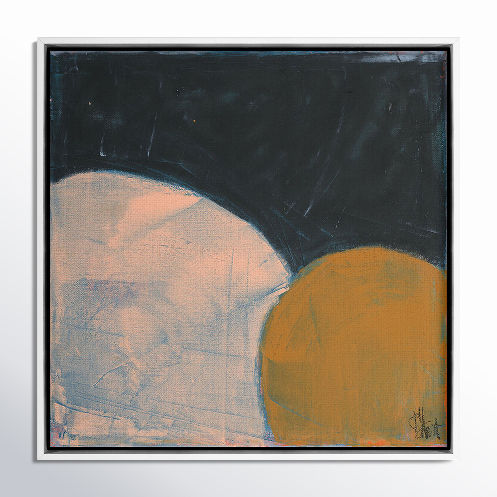 Sometimes Still by Jill Elliott, 24" H x 24" W, Black Canvas