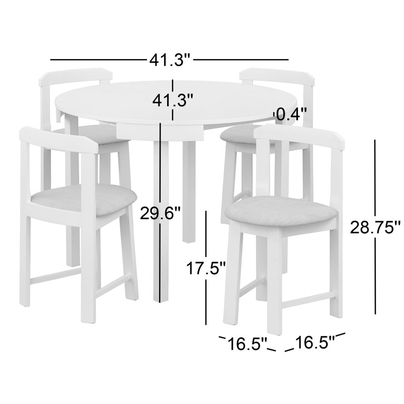 Ensemble repas pour quatre personnes Carrollton, Noyer