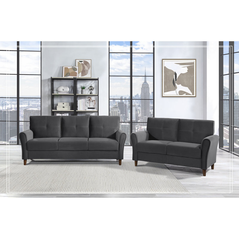 Ensemble de canapé 2 pièces Modern Living, Gris