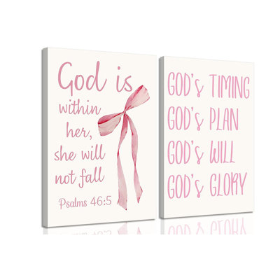 2 Piece Wrapped Canvas Wall Art