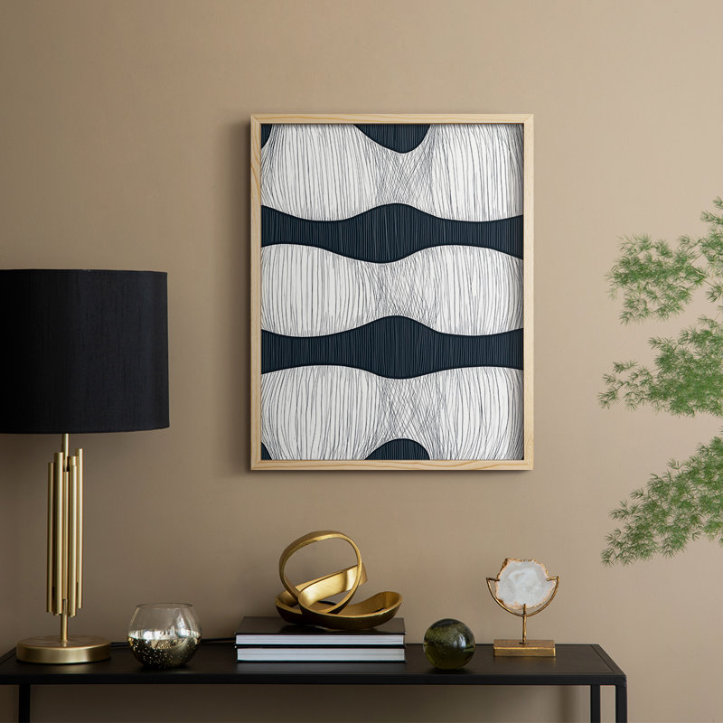 ABSTRACT Series DCCXXXIV Framed Print - Solid Wood, 11" H x 9" W, Natural