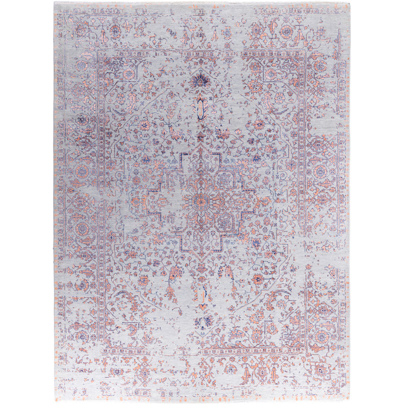 Overdyed One-of-a-Kind 9' x 11'10" Hand Knotted Area Rug