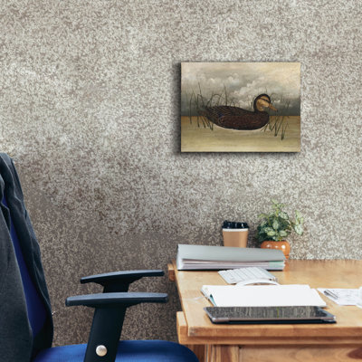 August Grove® 'Black Duck' by David Carter Brown Canvas Wall Art