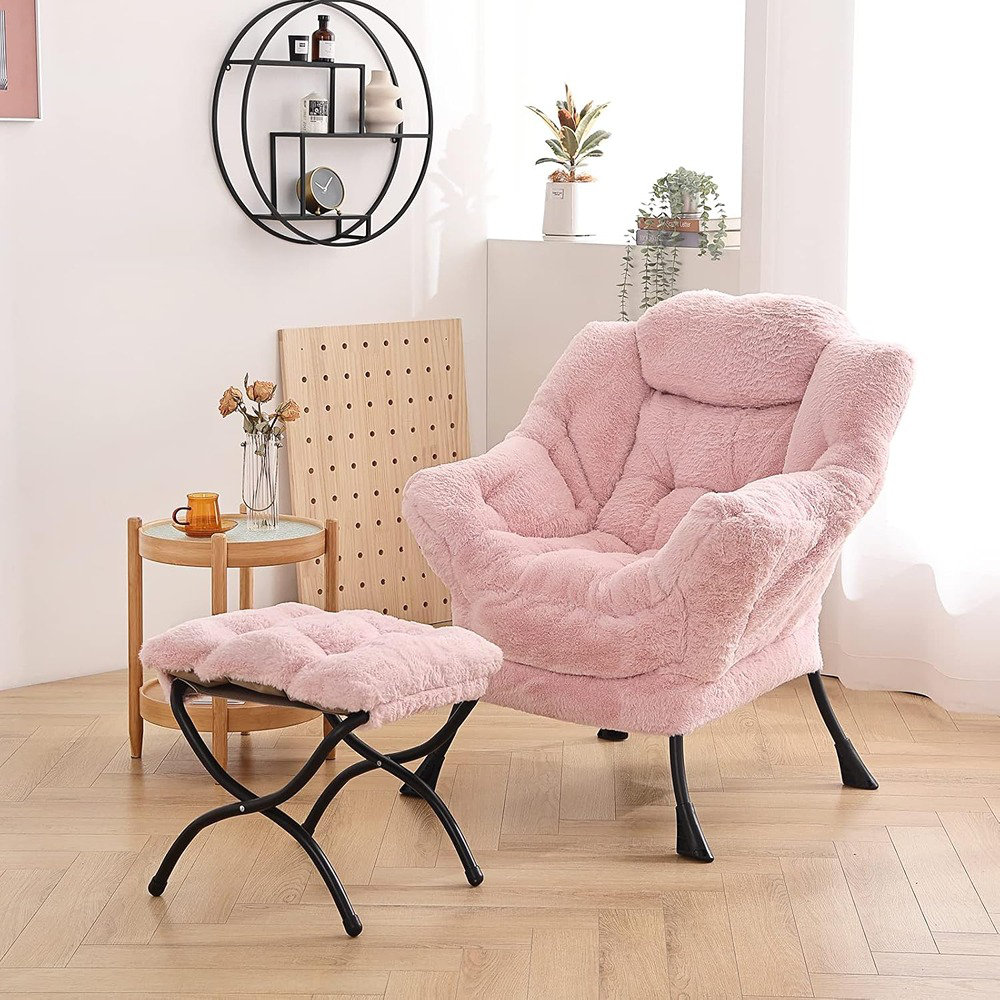 Lark Manor™ Lazy Chair With Ottoman, Modern Accent Leisure