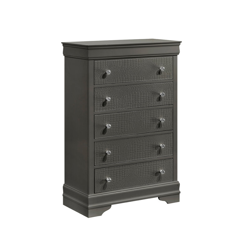 Mylhana 5 - Drawer Chest, Gray