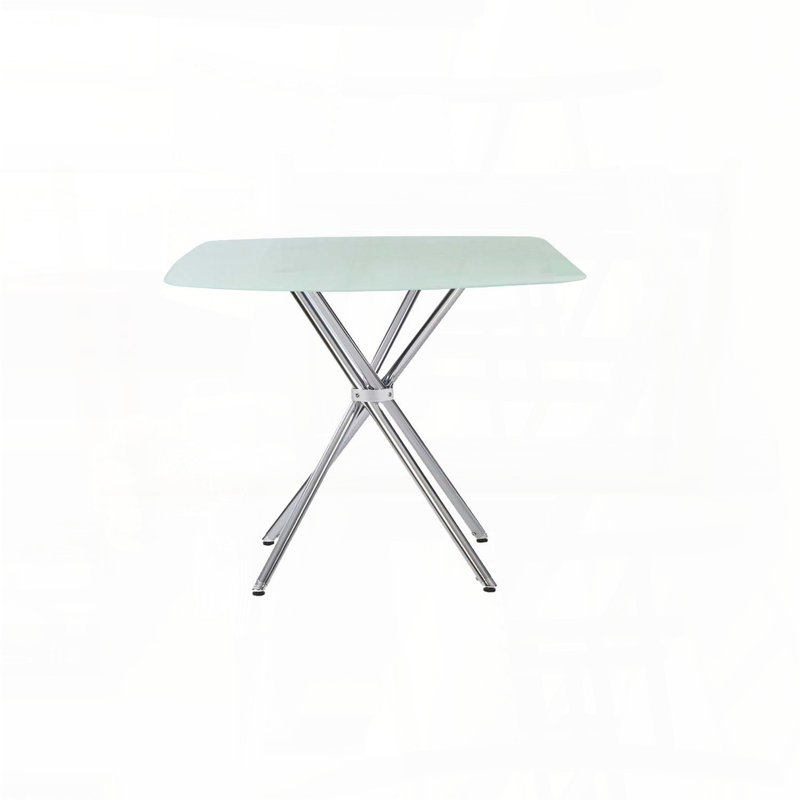Table de salle à manger 36 "carrée en verre trempé givré