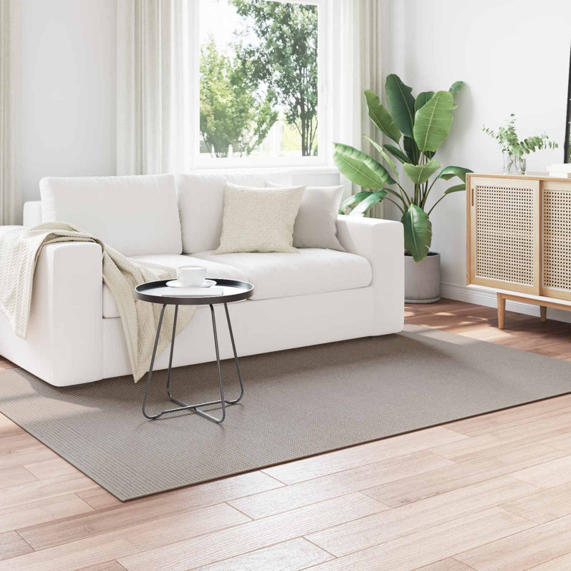 Modern Indoor Rug, Cream/Taupe, Rectangle 120 x 170 cm
