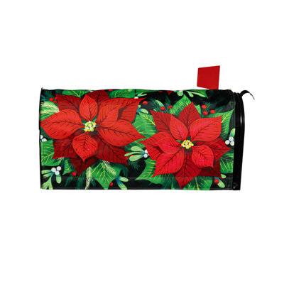 Couvercle de boîte aux lettres Peace Poinsettia
