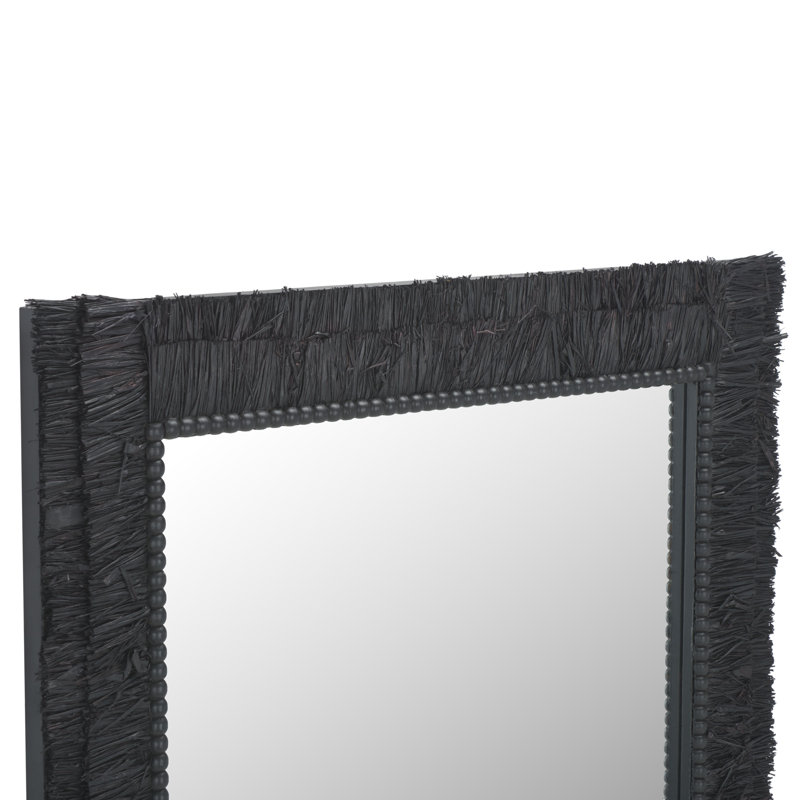 Erjeta Rectangle Wall Mirror, Black