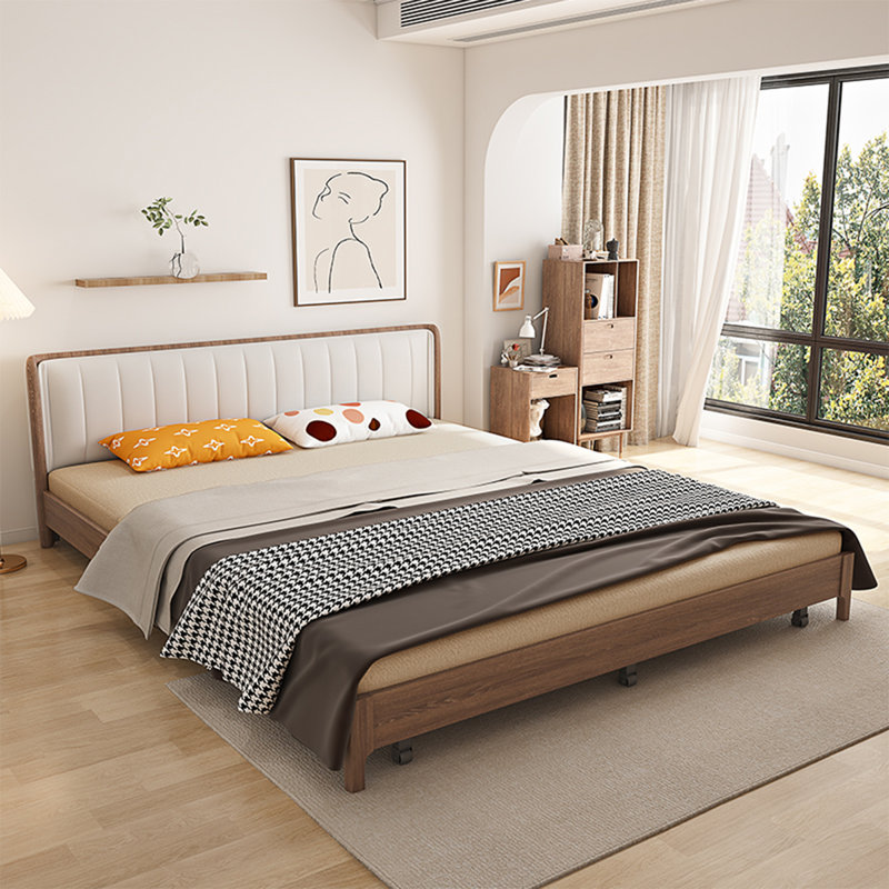 Coussin de canapé modulaire en coton et lin brun, H 33,46 po x l 49,21 po x P 31,5 po