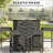 Bar Height Pool Furniture Set,Outdoor Table And Chairs,5 Piece Rattan Wicker Bar Set-835705921
