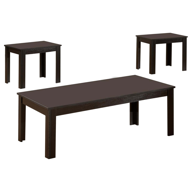 Ensemble de 3 pièces rectangulaires noirs