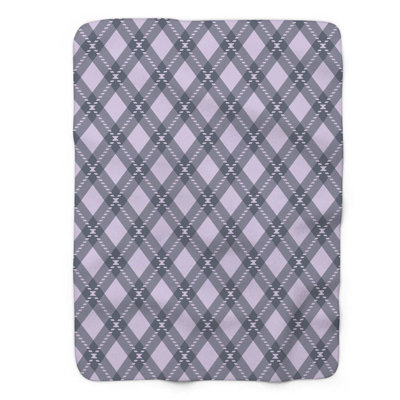 Plaid écossais - couverture sherpa de qualité supérieure 1 pièce 0105