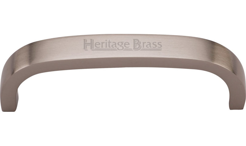 Heritage Brass Heritage D Shaped Cabinet Pull, Satin Nickel, 15.2cm L x 1.3cm W x 3.2cm D