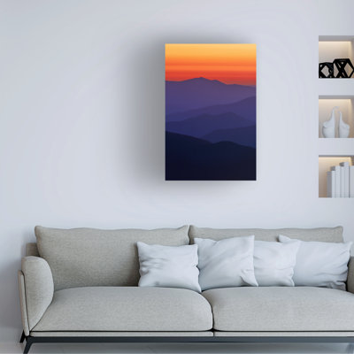 Art mural sur toile tendue - "Appalachian Hues" de Rick Berk pour décoration de salon, de chambre à coucher ou de bureau - 16 x 24
