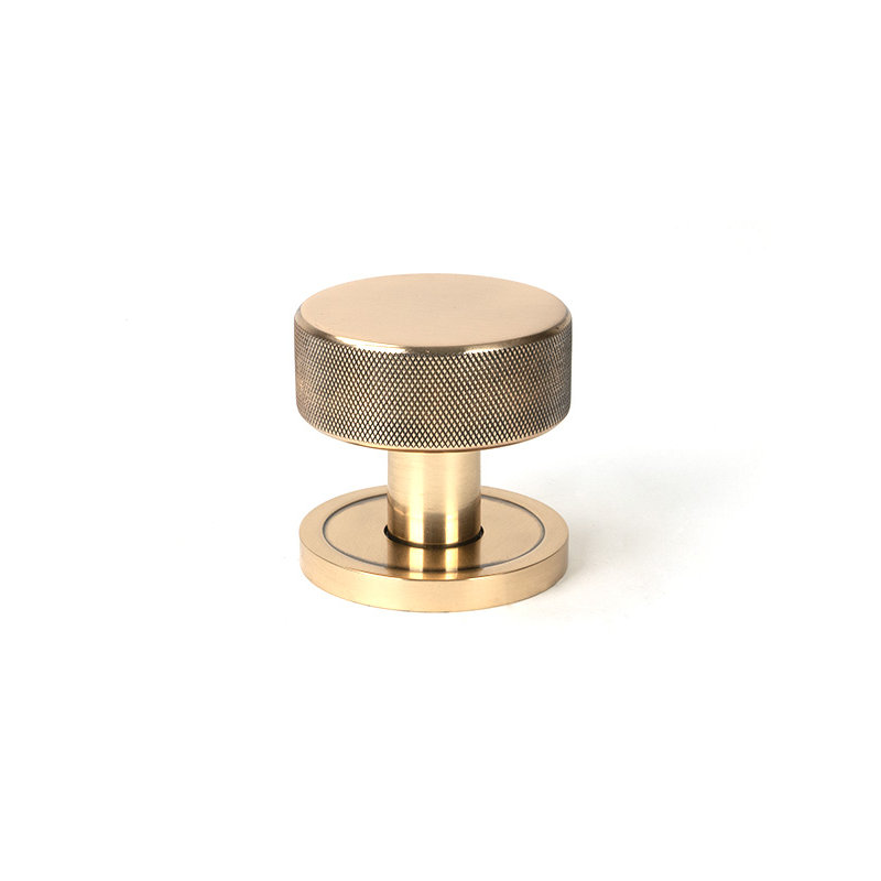Brompton Interior Mortise Knob Set , Polished Bronze