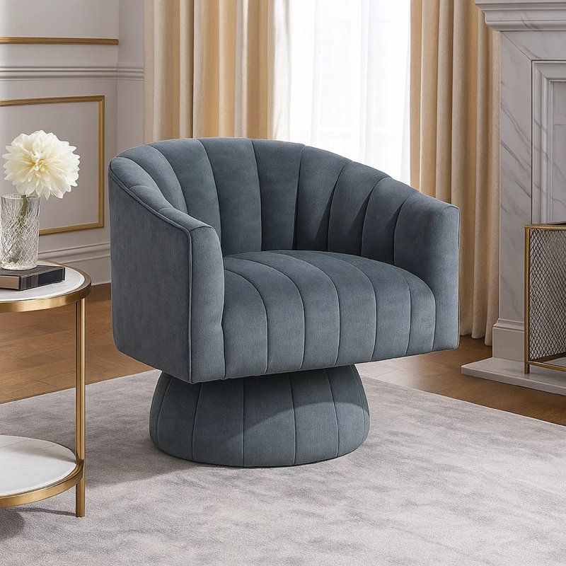 Fauteuil d'appoint Rex, Gris foncé