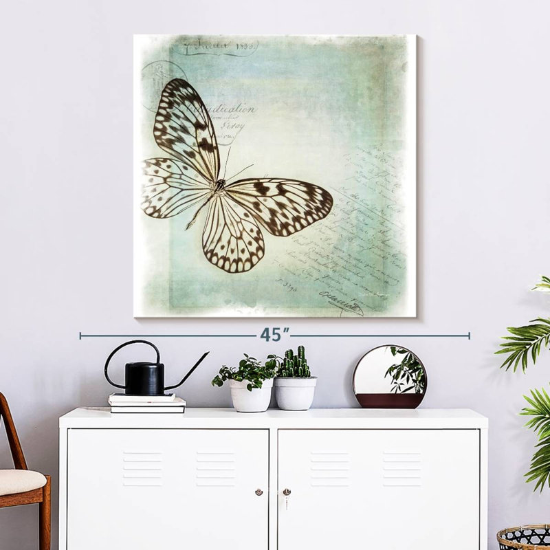 Brampt papillon flottant I, H 33 po x l 33 po