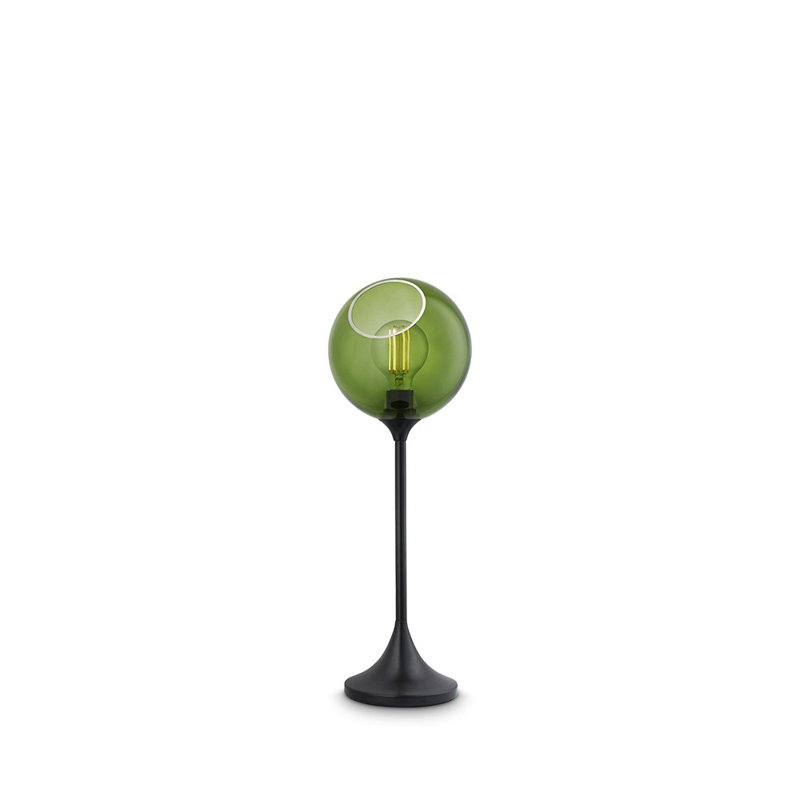 Ballroom Table Lamp, Black, Army Green