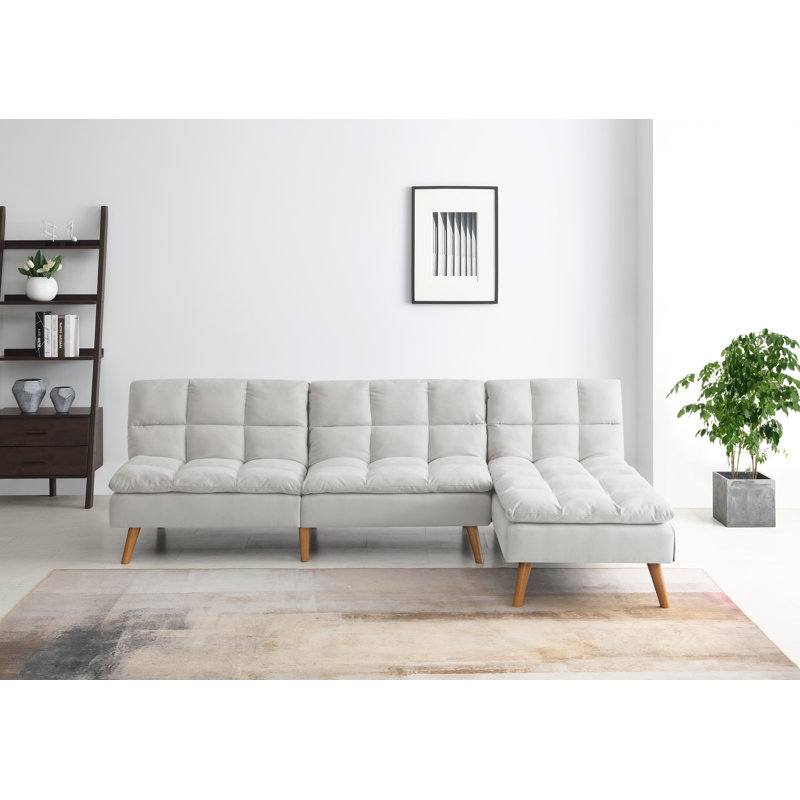 Ted Cloud Sleeper Corner Sofa, Ivory